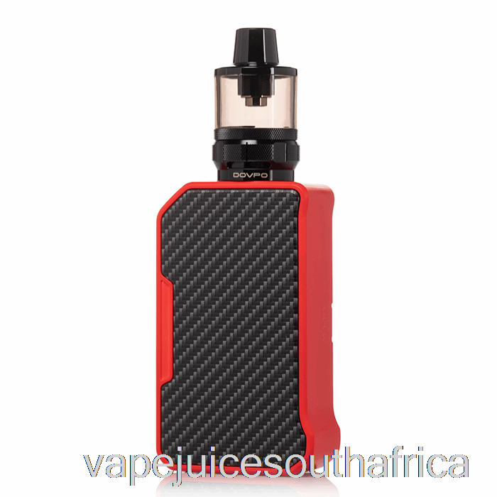 Vape Juice South Africa Dovpo Mvp 220W Starter Kit Carbon Fiber Red